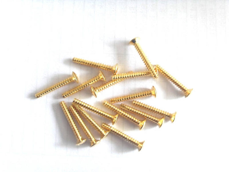 20pcs,Strat Pickup Screw Gold,Diameter:3mm