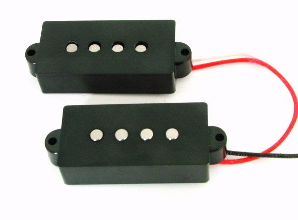 Artec P Bass Bridge Pickup Set 4-String Black,Alnico5