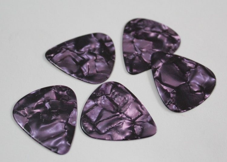 5Pcs* Celluloid Purple Pearl Guitar Picks 0.71mm,351 size
