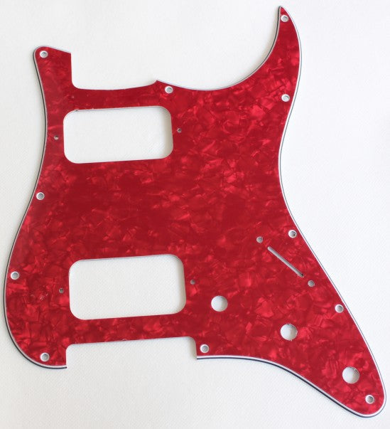 Stratocaster HH pickguard,Red Pearl,fits fender new
