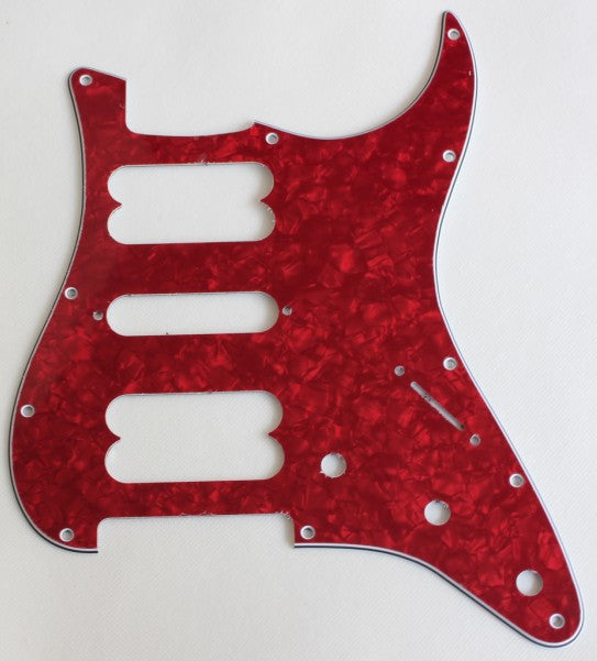 Red Pearl,Strat 2H/1S(HSH) pickguard for Fender