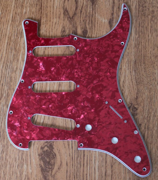 Stratocaster Standard pickguard,Red Pearl,fits fender new