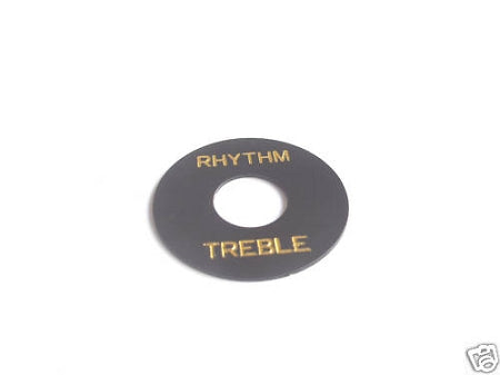 Les Paul Toggle Switch Rhythm Treble Black with Gold letter words,Adhesive
