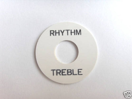 Les Paul Toggle Switch Rhythm Treble White with Black letter words,Adhesive