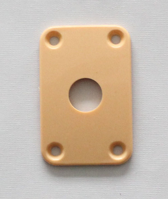 Ivory,Plastic Curved Jack Plate,41.5mm*27mm,for original Gibson Explorer