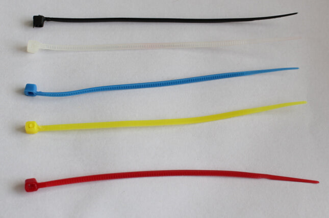 Pack 10pcs,Lock Wire Plastic Ribbon,For Custom Wiring Harness Use,Color opition:Black/White/Blue/Yellow/Red