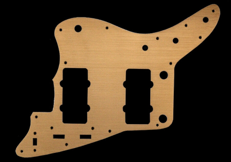 62' Jazzmaster Pickguard,Metal Aluminum Gold Anodized,Fits USA Fender
