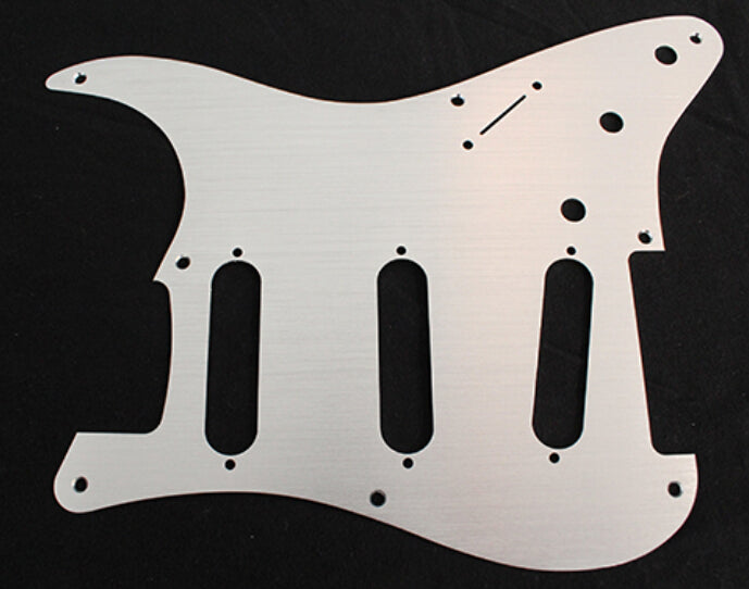 1ply Metal Aluminum Sliver Anodized, 8 holes pickguard for Fender Squier Classic Vibe
