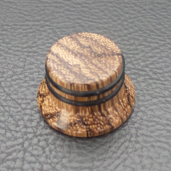 Wood knob,Bell Shape,Zebra wood,Push on style Knob