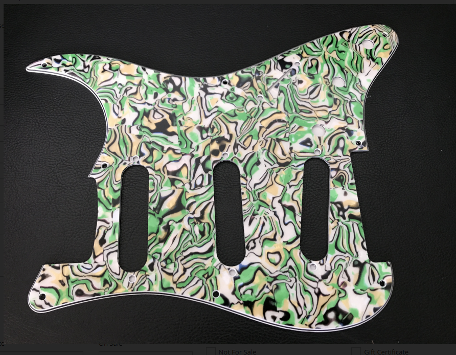 New Green Abalone Material  Strat Pickguard,fits Fender 57' Strat