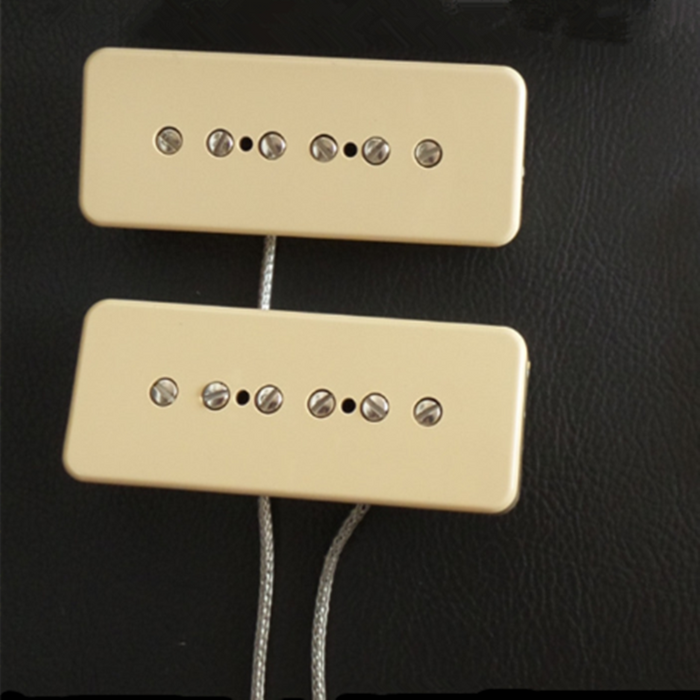 High output,Eric Custom,Ivory Cover,Neck or Bridge,Soapbar Single Pickup (Alnico5 Bar),with Metal Shield Wire