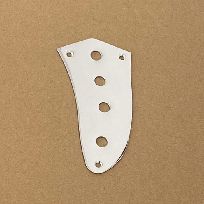 Left hand,4 holes,Volume Tone Pot Control plate,for Fender Kurt Cobain Jaguar,Chrome
