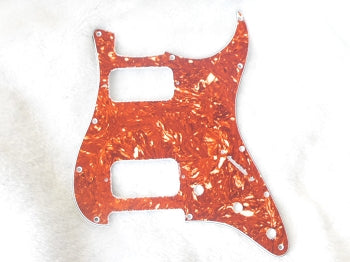 Strat HH pickguard,Red Tortoise Shell,for Fender body custom