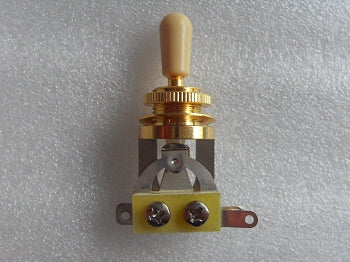 3 Way toggle switch Gold with Cream Tip for Gibon Epiphone Les Paul