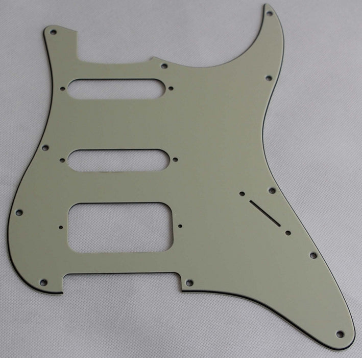 Stratocaster SSH pickguard,Mint Green, fits fender,but no potentiometer mounting holes