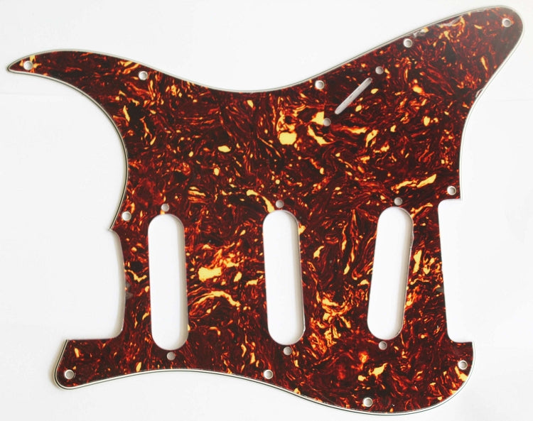 Stratocaster Standard pickguard,Brown Tortoise Shell,fits fender,but no potentiometer mounting holes