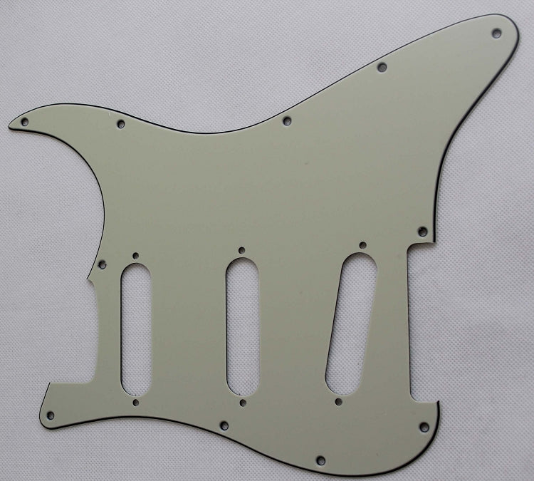 Stratocaster Standard pickguard,Mint Green,fits fender,but no potentiometer mounting holes,no level switche square hole