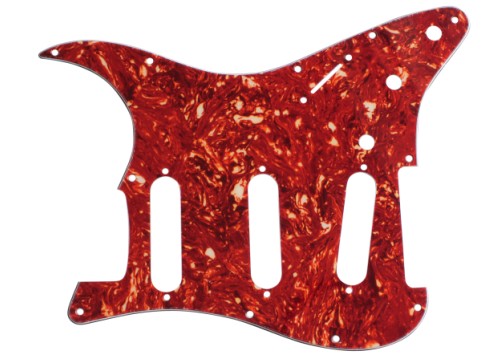 Stratocaster Standard pickguard,Red Tortoise Shell fits fender new,#V011