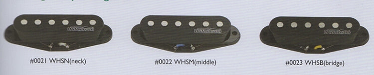 Wilkinson WHS single-coil Strat Set Flat polepiece,Higher output,White,or Black Color,Alnico